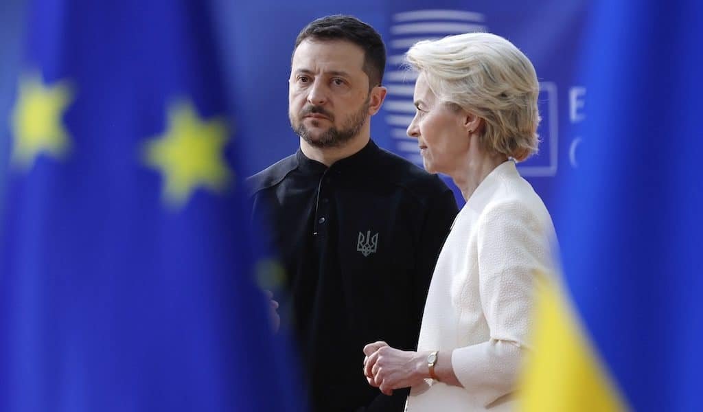 guerra ucraina Zelensky e Ursula von Der Leyen