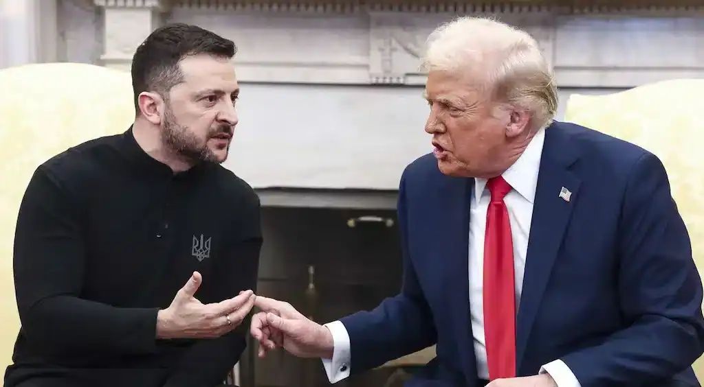 Zelensky e trump sulla guerra in ucraina